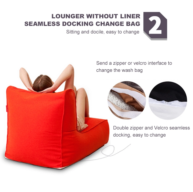 Floor Chair Indoor Lounger Chair Bean Bag Chair Sofa Easy to Fall Asleep Beanbag Sofa