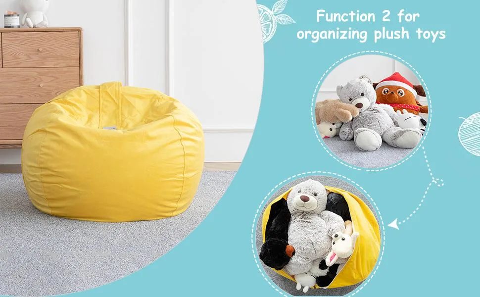 Animal Stuffed D38" Storage Bean Bag